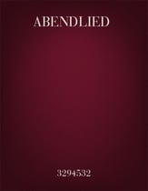 Abendlied SATB choral sheet music cover
